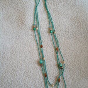 15 in beaded statement necklace